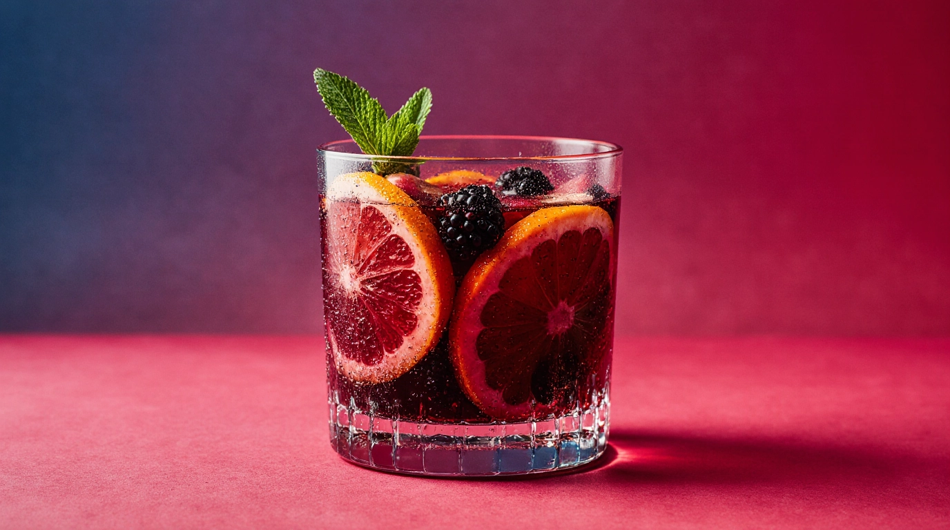 Rotwein-Beeren-Bowle